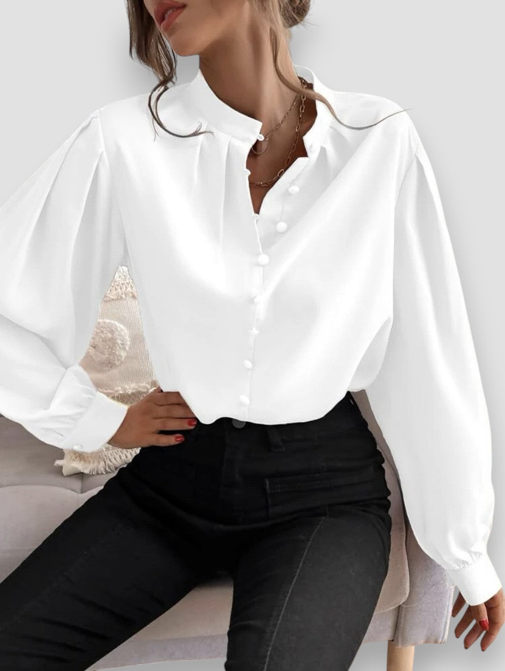 Joan | Blusa Chic per Donna | Con Colletto