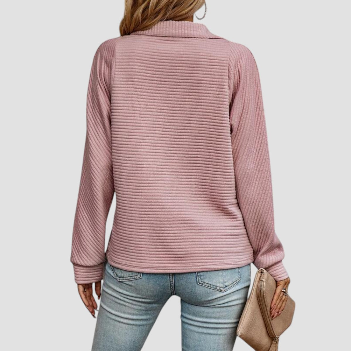Chiara - Pullover con Zip Mezza