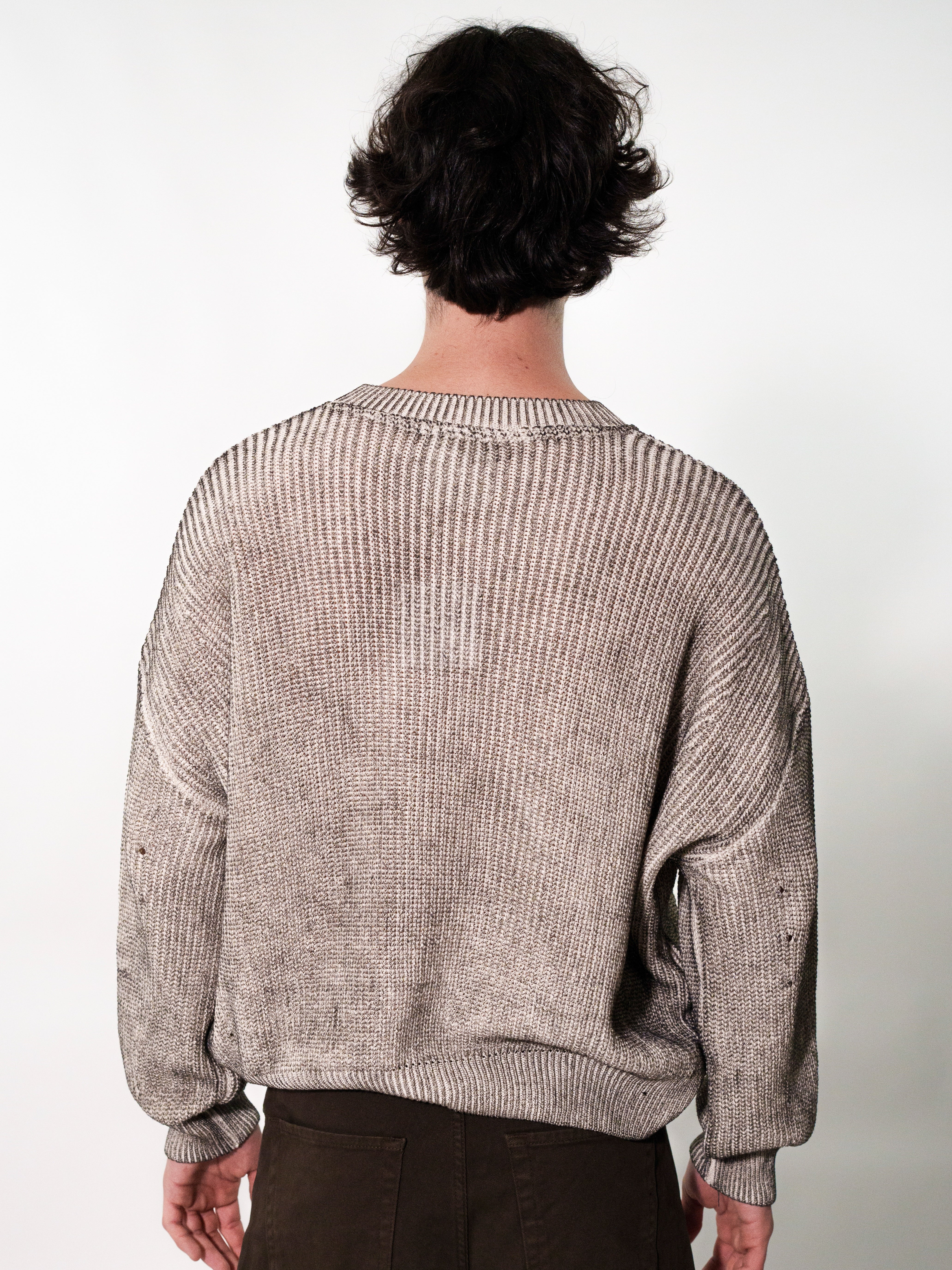 MAGLIONE IN MAGLIA EFFETTO VINTAGE