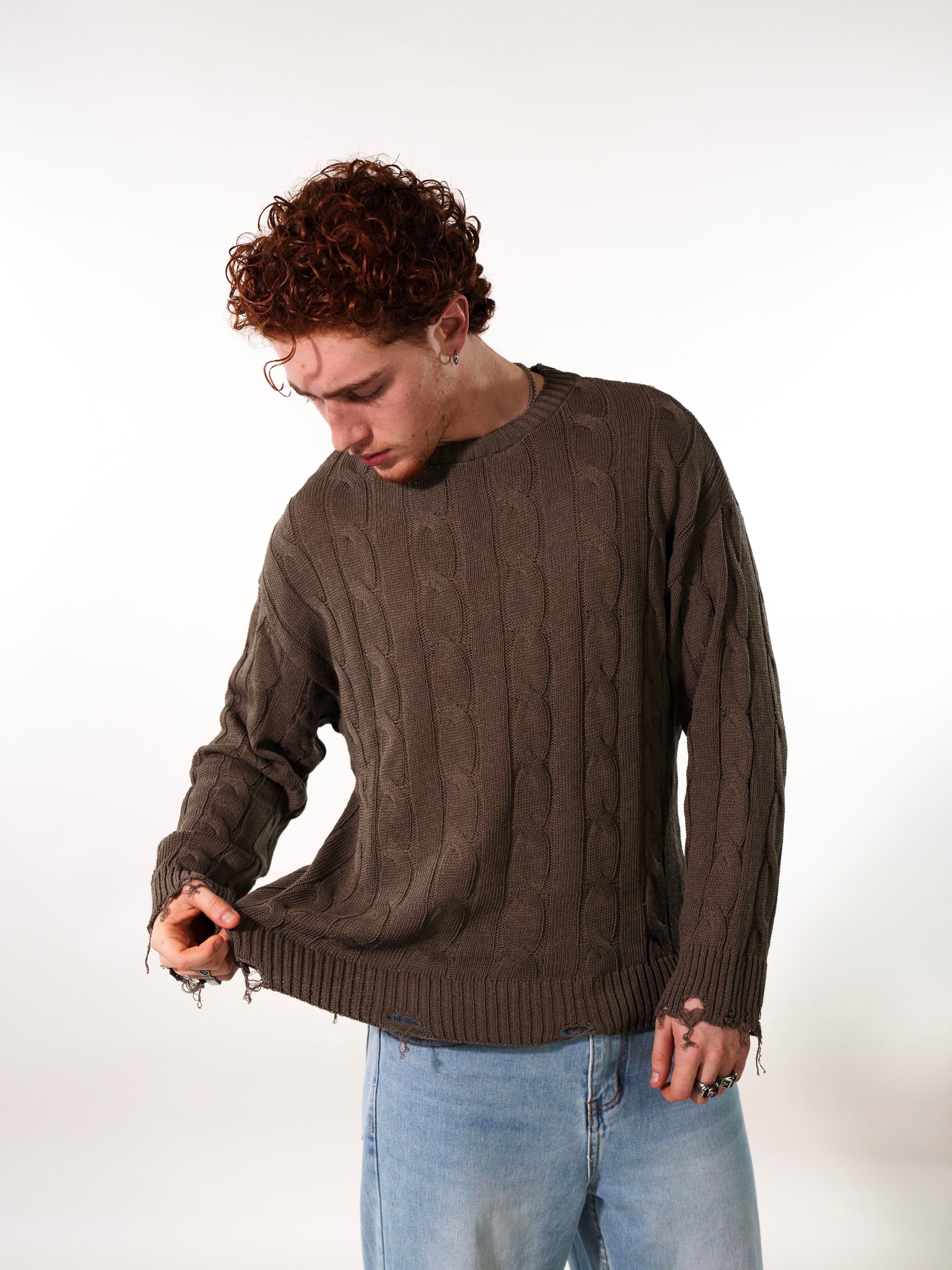 MAGLIA TRECCIA CON STRAPPI