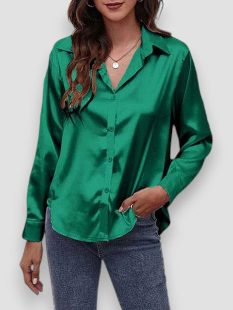 Elisa – Camicia di Seta a Maniche Lunghe