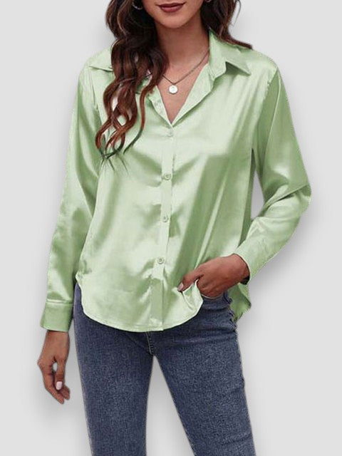 Elisa – Camicia di Seta a Maniche Lunghe