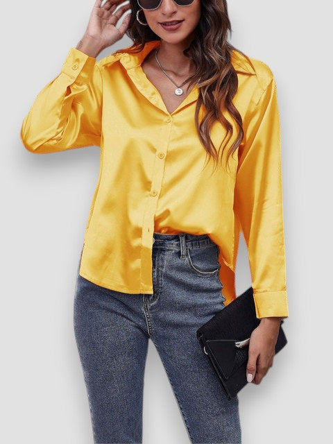 Elisa – Camicia di Seta a Maniche Lunghe