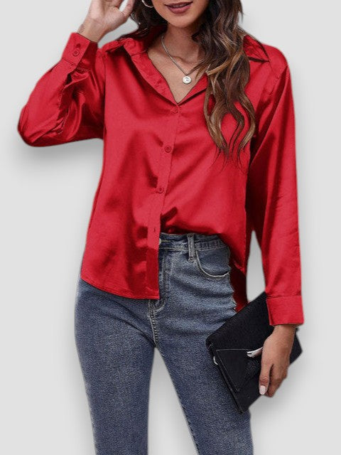 Elisa – Camicia di Seta a Maniche Lunghe