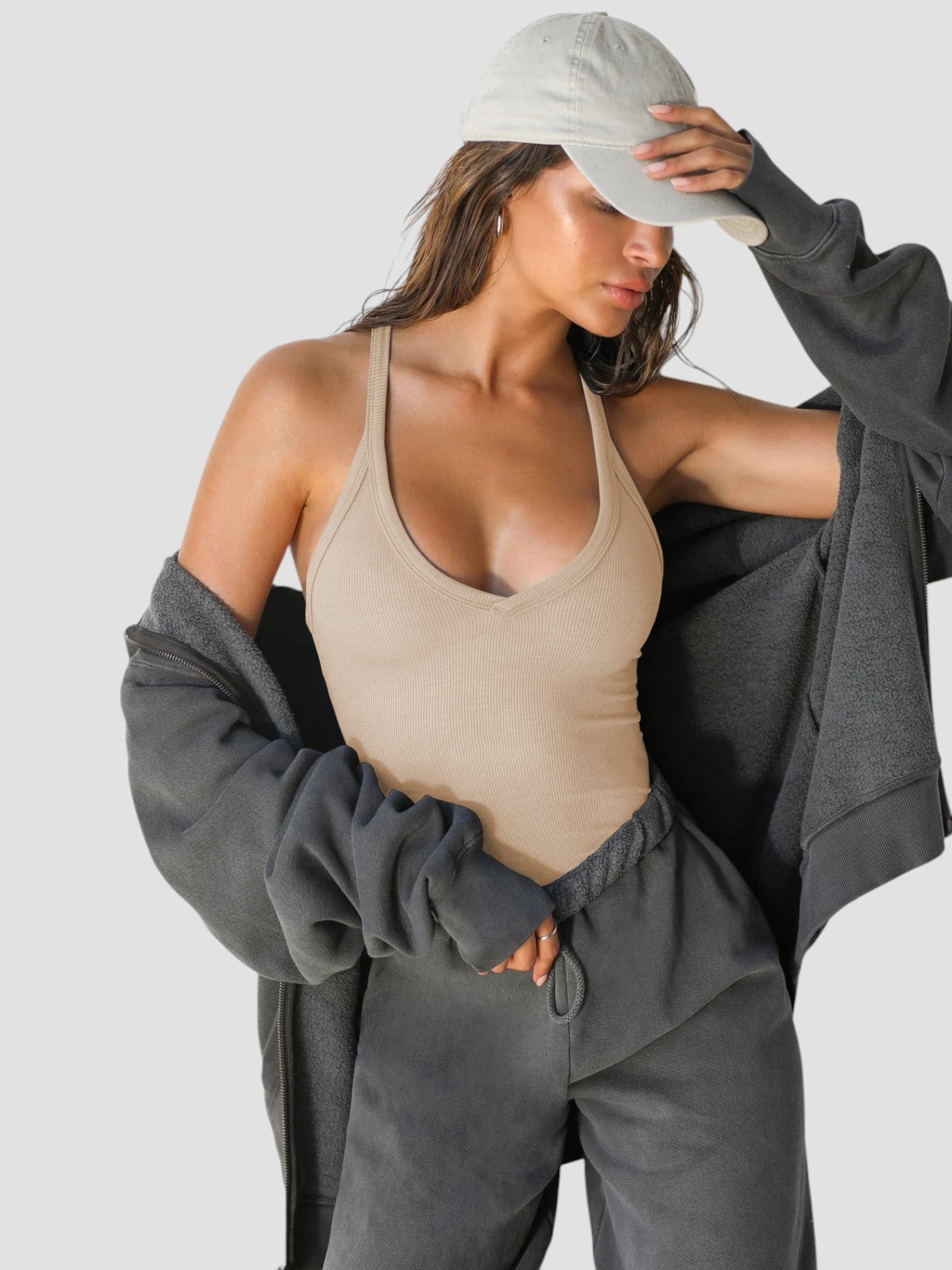 Olivia - Top Senza Maniche con Scollo a V