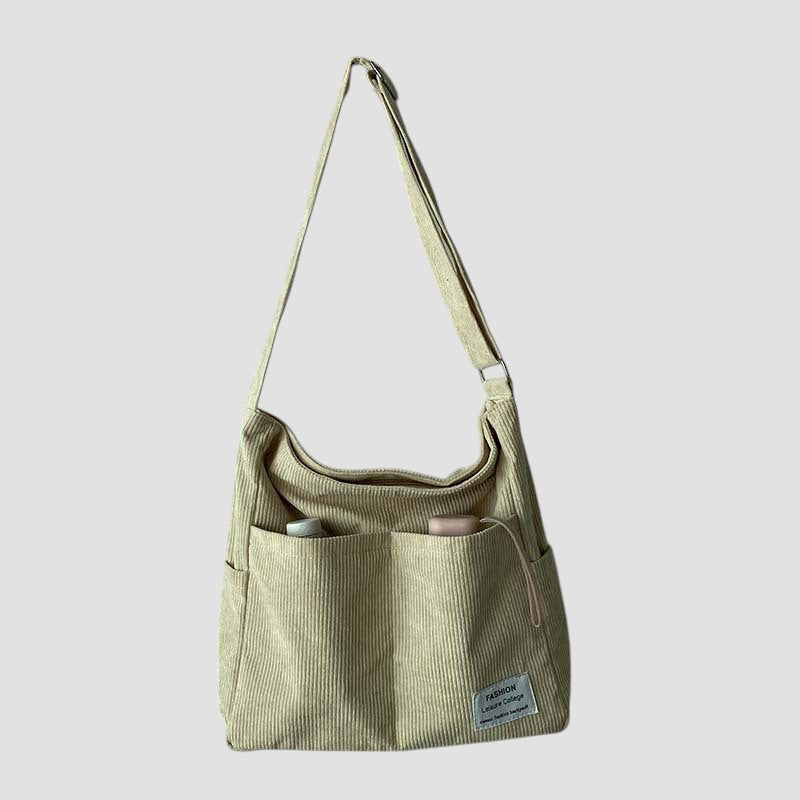 Sarina - Borsa a Spalla in Corduroy