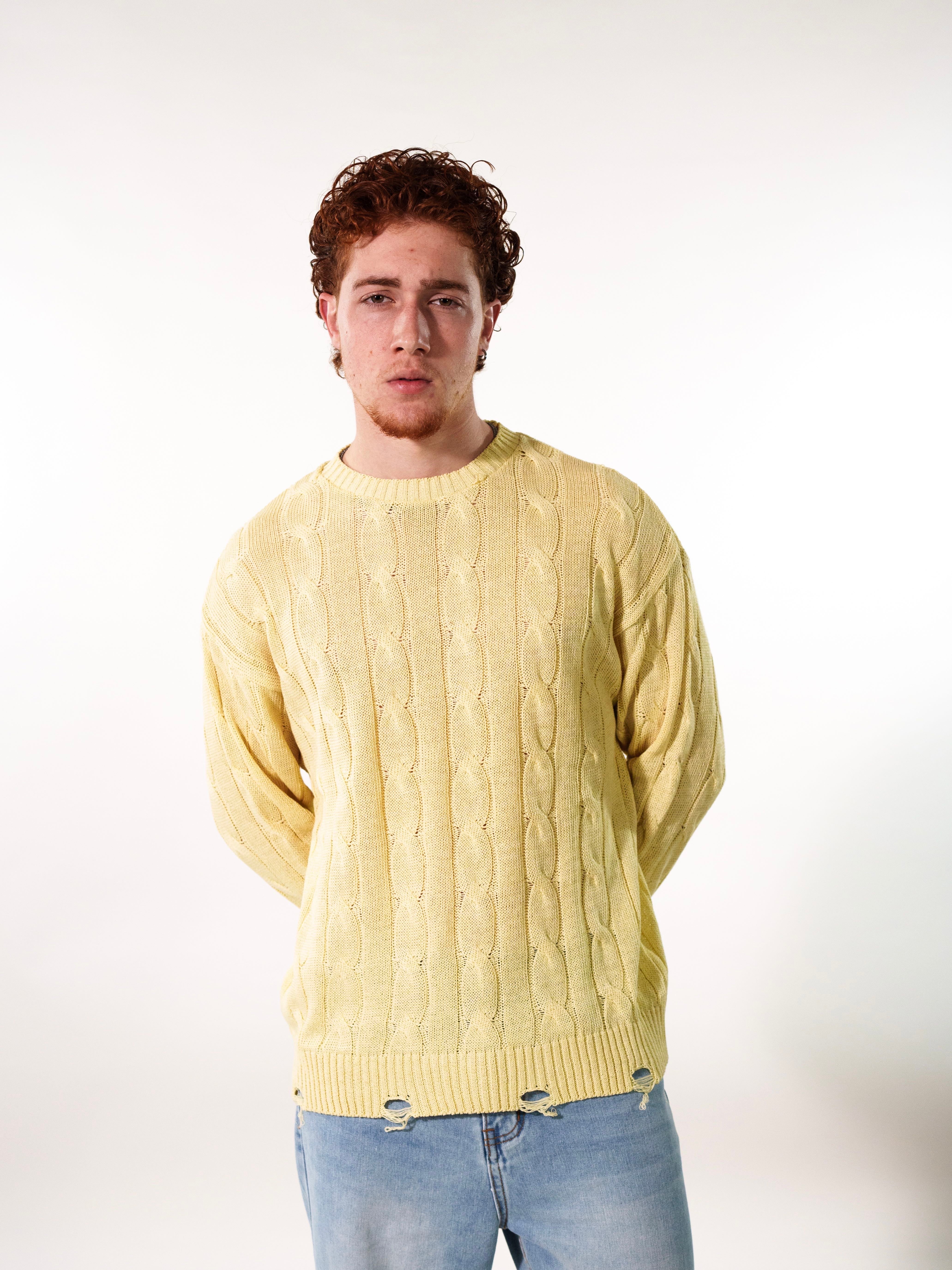 MAGLIA TRECCIA CON STRAPPI