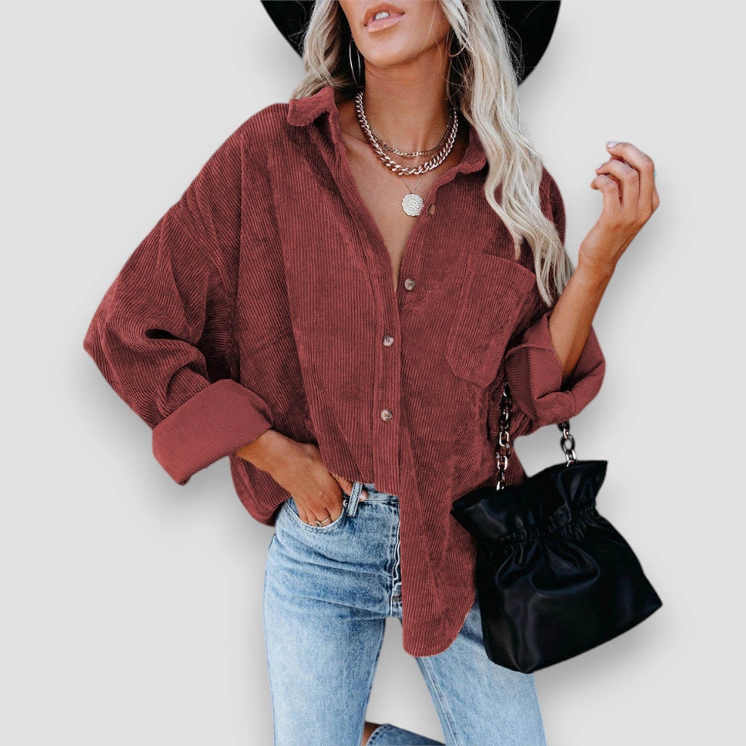 Chiara | Camicia in Velluto a Coste