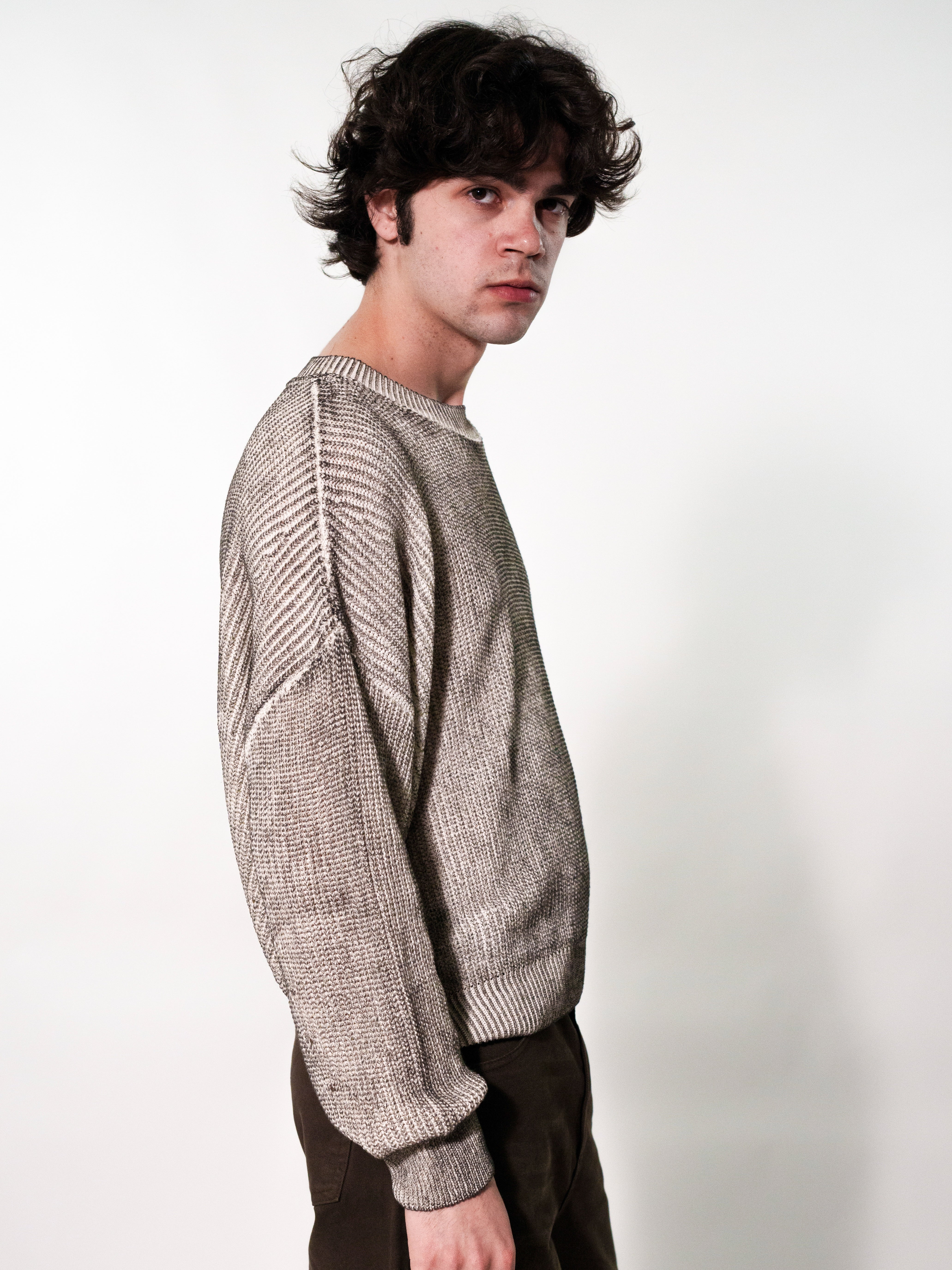 MAGLIONE IN MAGLIA EFFETTO VINTAGE