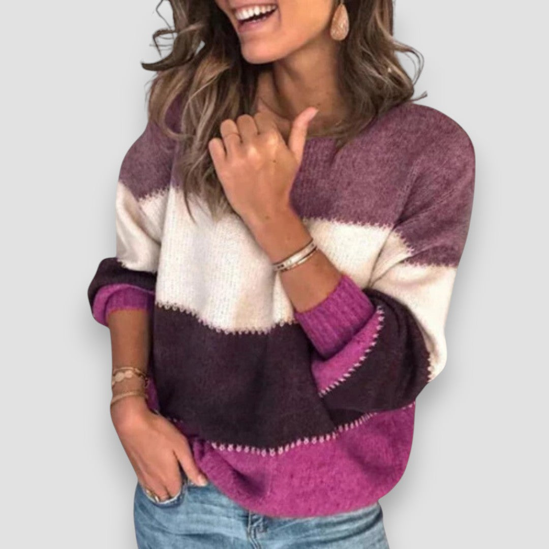 Vera – Pullover a Strisce Raffinato