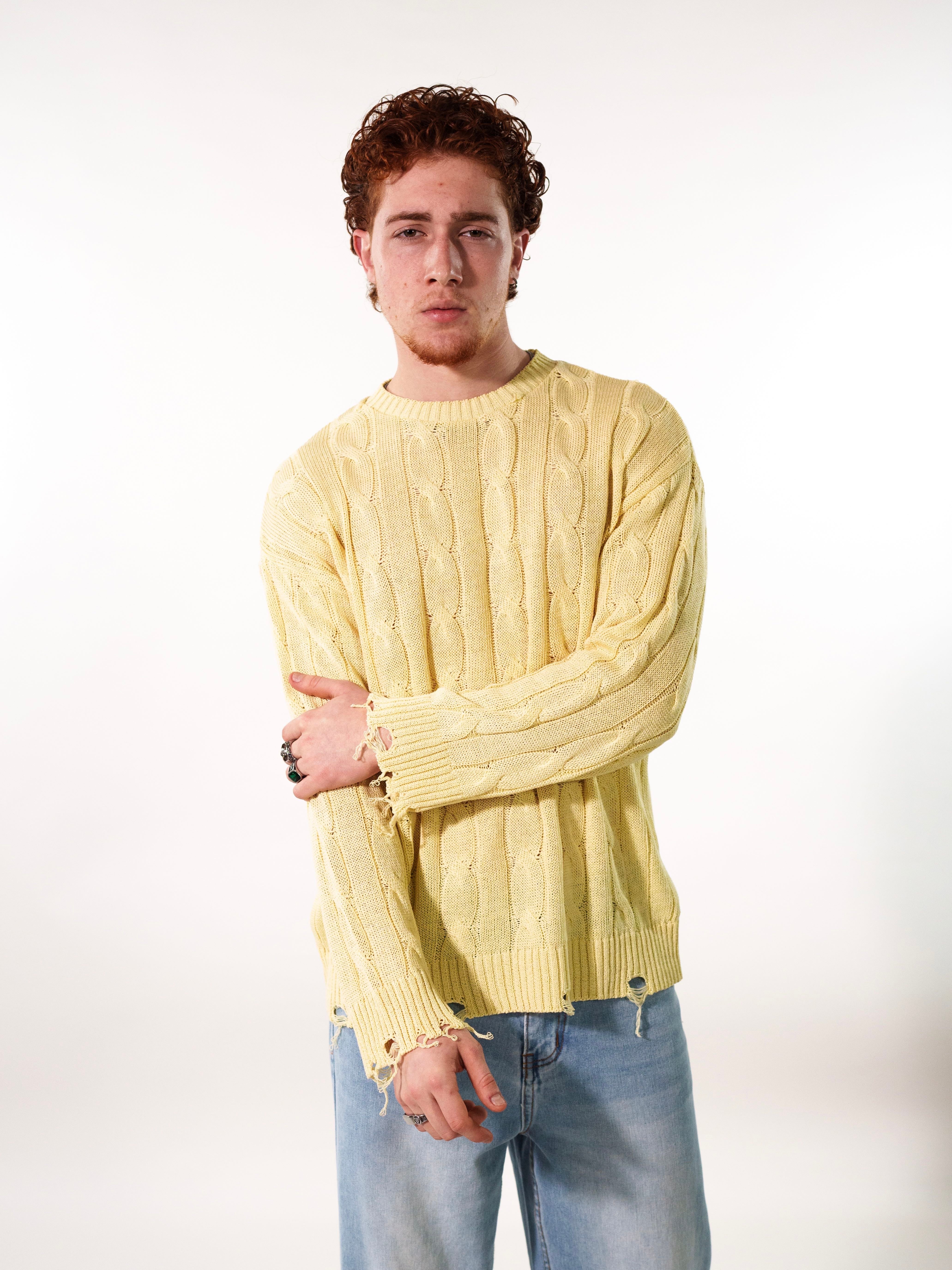 MAGLIA TRECCIA CON STRAPPI