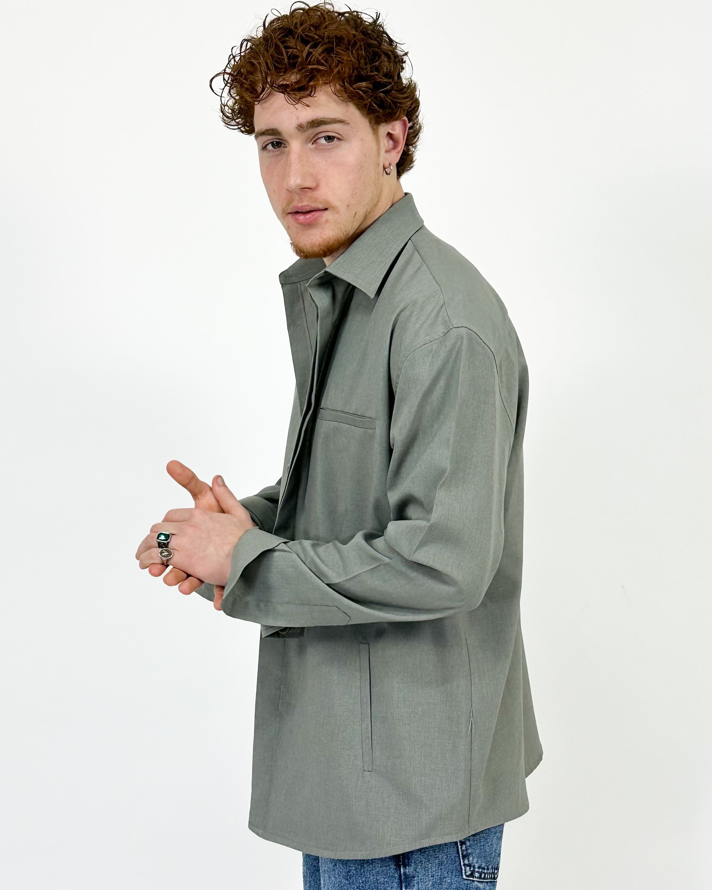 OVERSHIRT - VERDE SALVIA