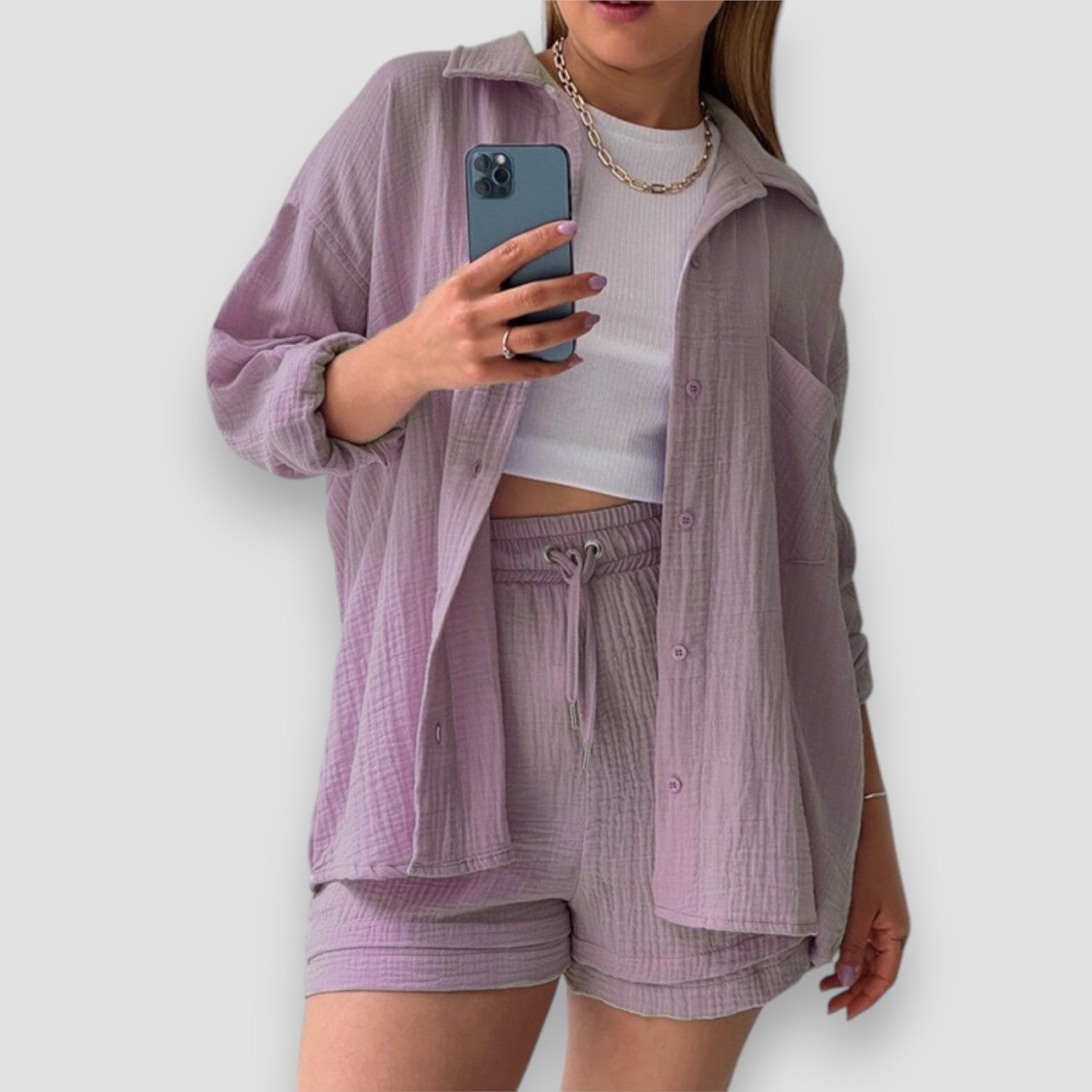 Emilia - Completo in Puro Cotone 2 Pezzi