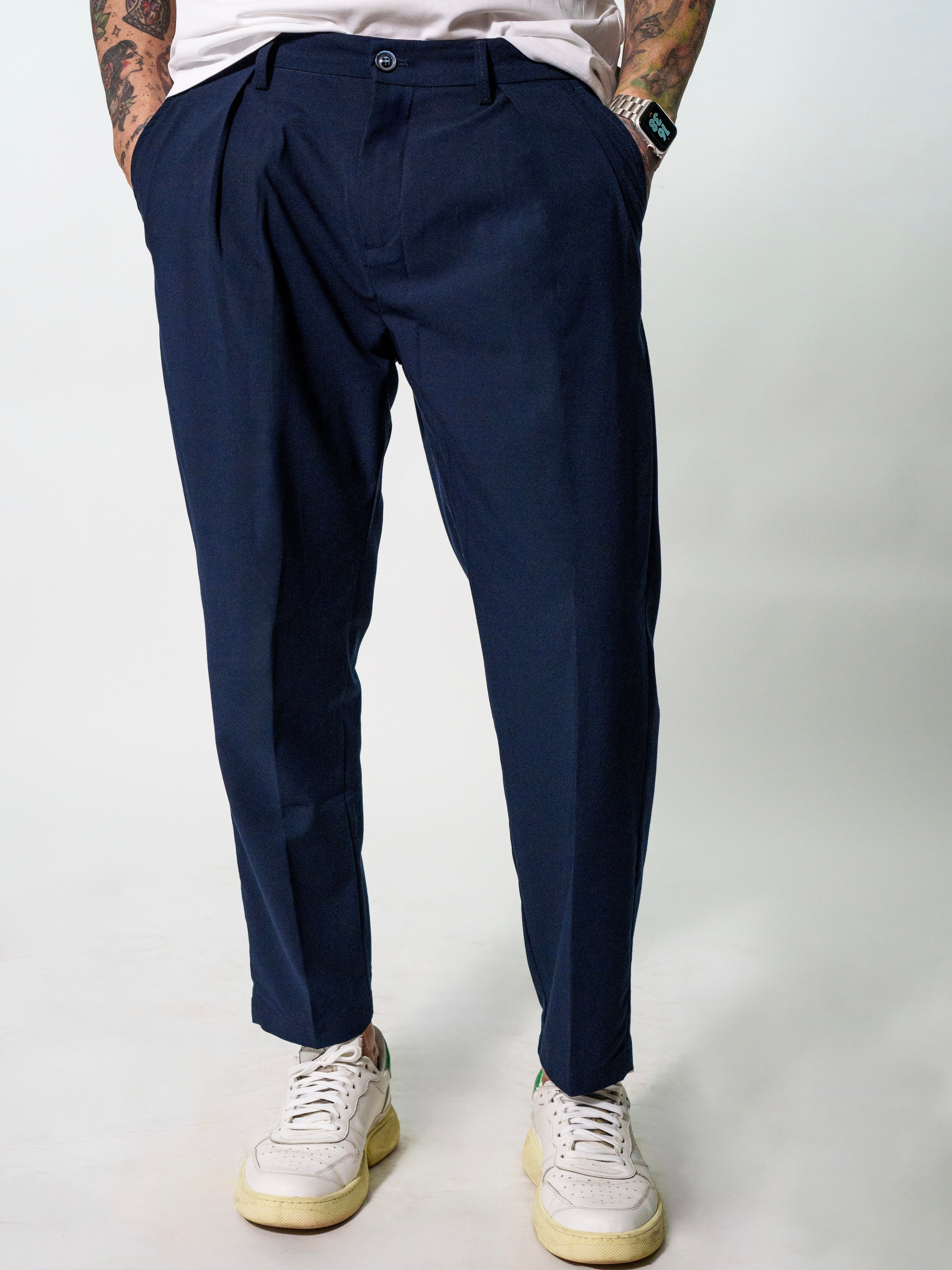PANTALONE CHINO BLU