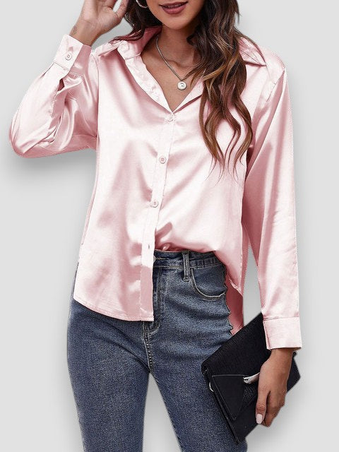 Elisa – Camicia di Seta a Maniche Lunghe