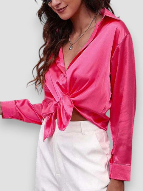 Elisa – Camicia di Seta a Maniche Lunghe