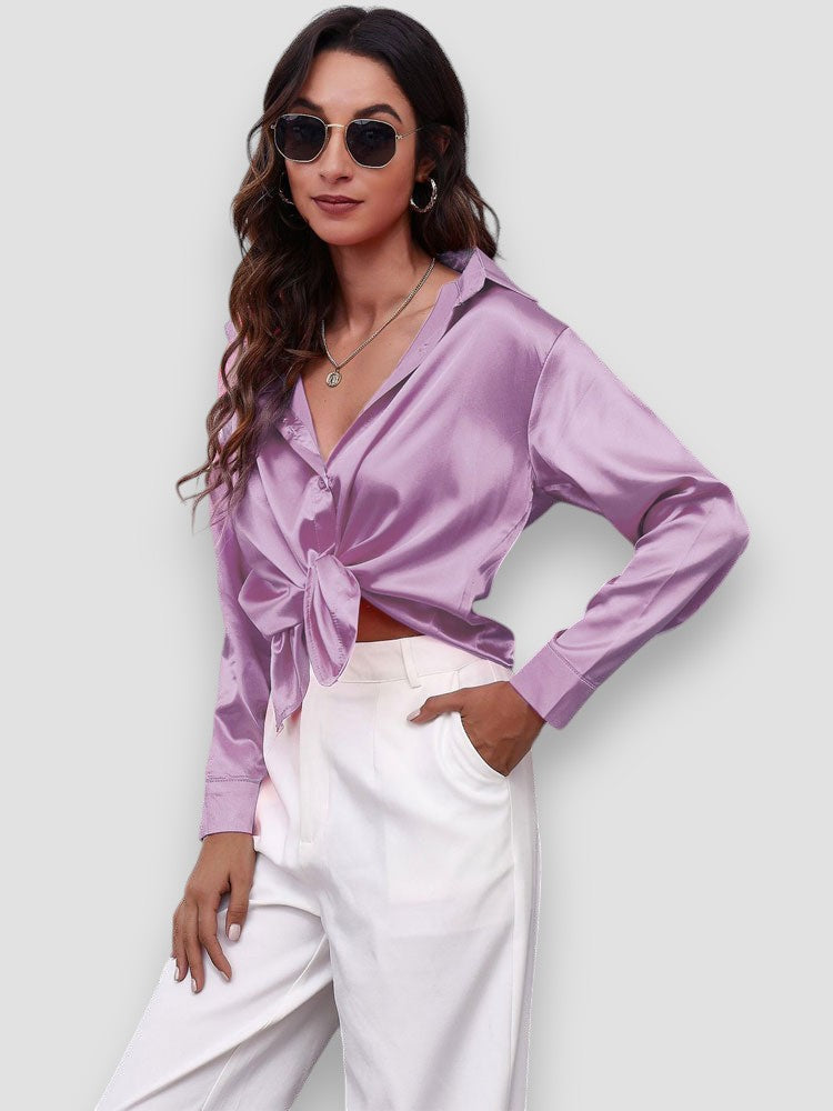 Elisa – Camicia di Seta a Maniche Lunghe