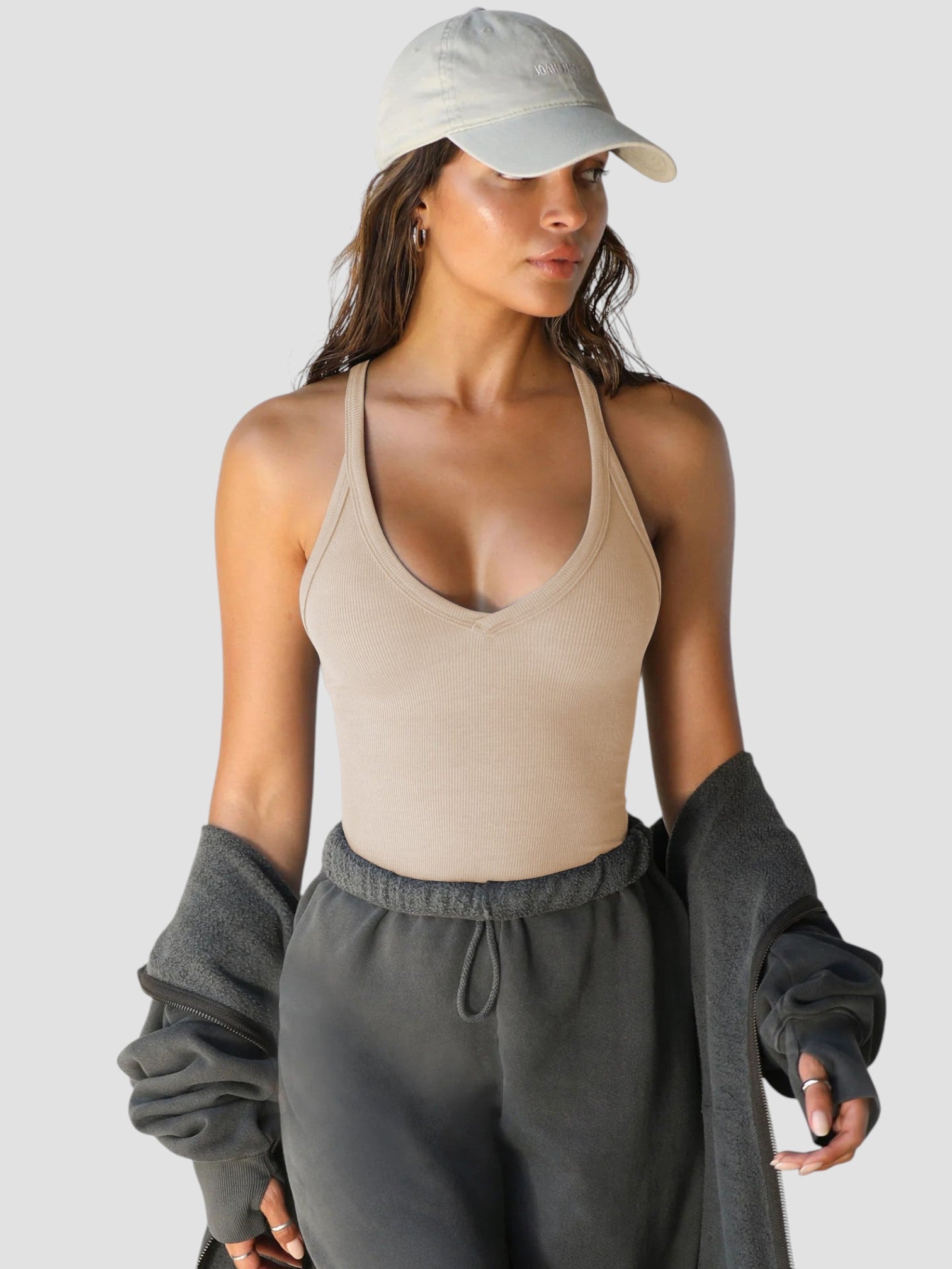 Olivia - Top Senza Maniche con Scollo a V