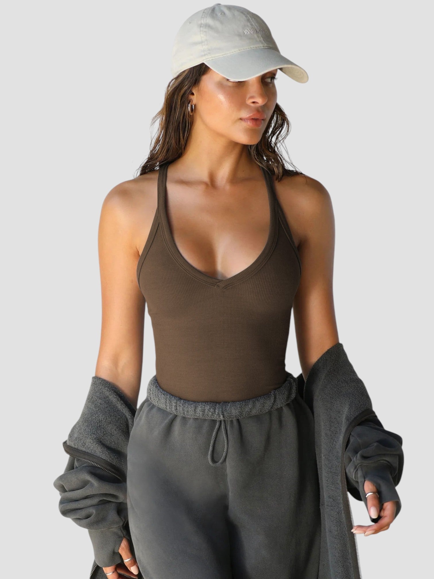 Olivia - Top Senza Maniche con Scollo a V