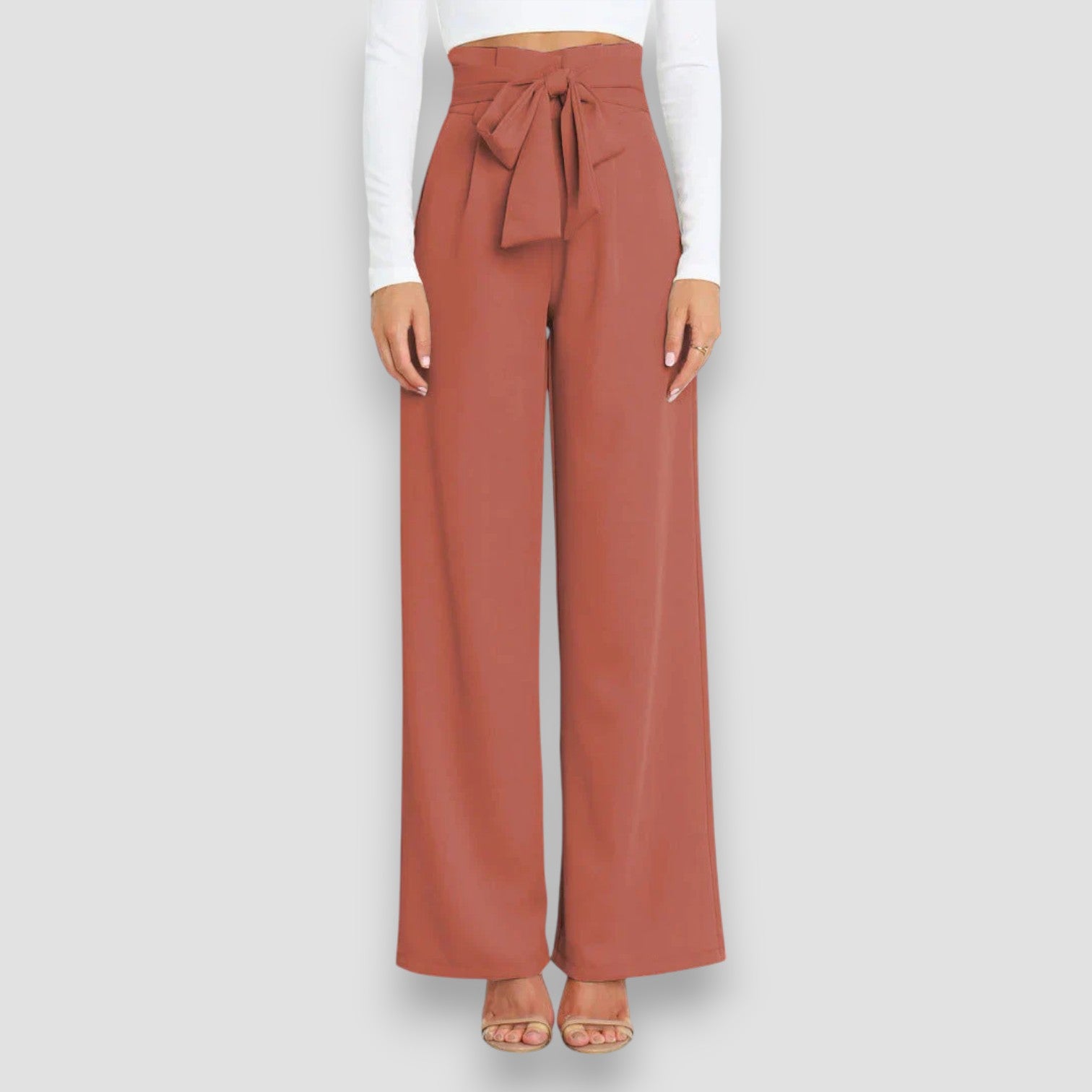 Alina | Pantaloni Eleganti a Gamba Larga