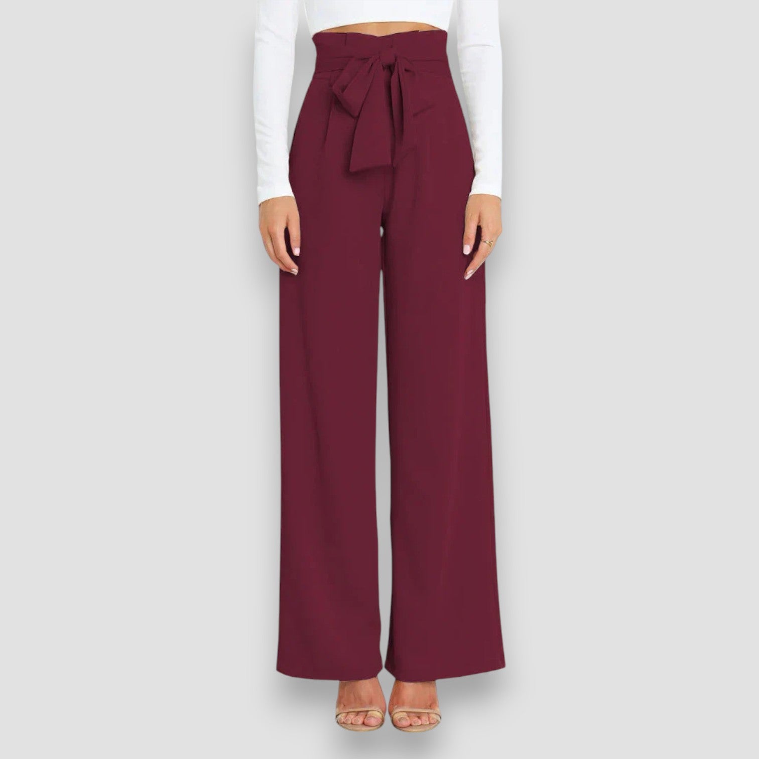 Alina | Pantaloni Eleganti a Gamba Larga