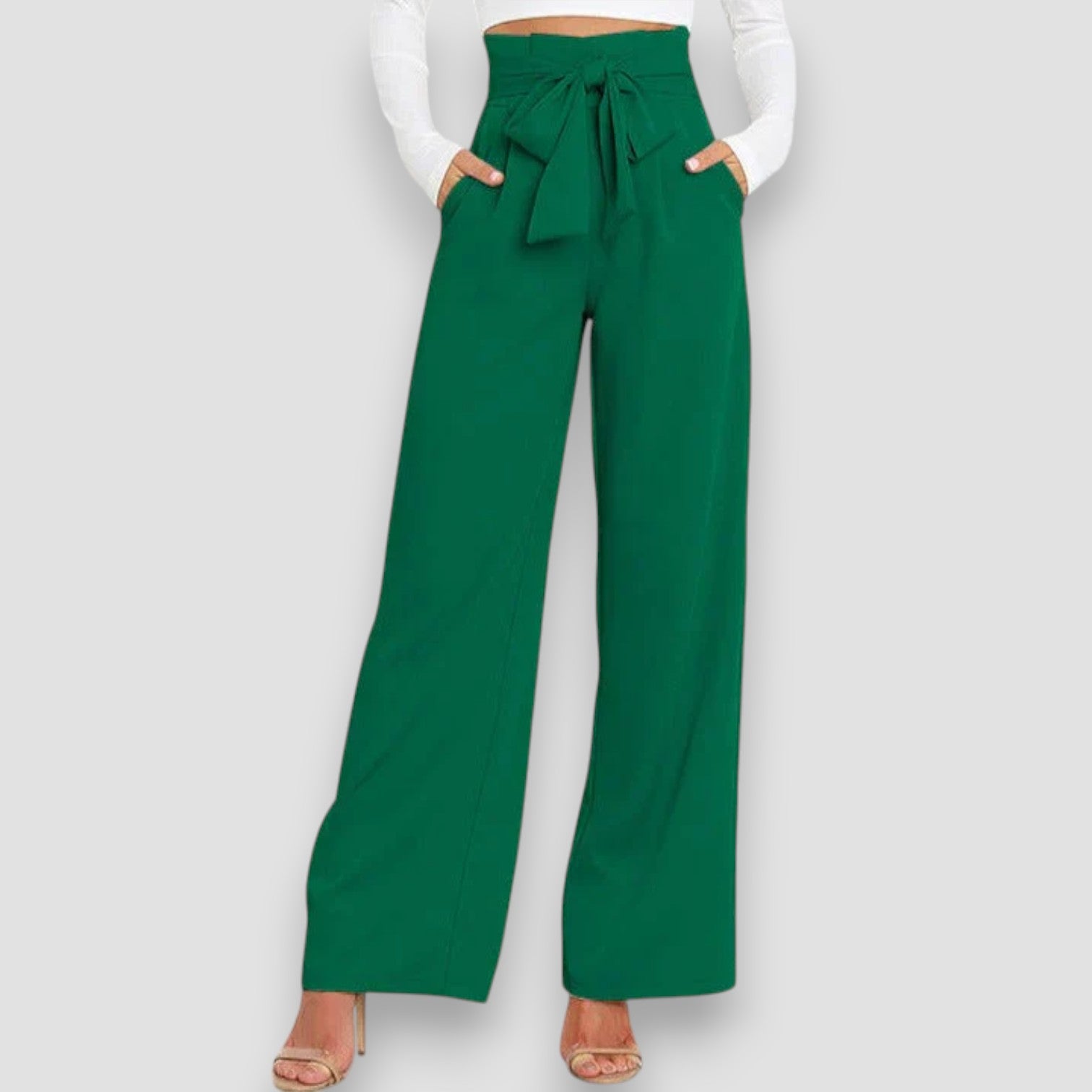 Alina | Pantaloni Eleganti a Gamba Larga