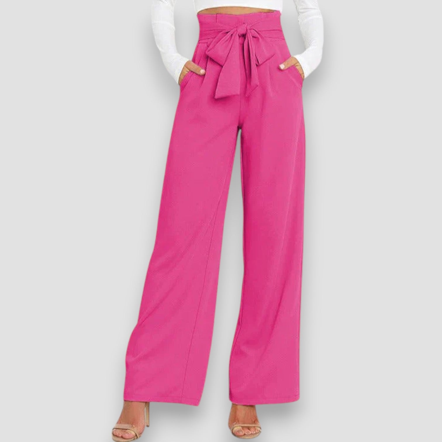 Alina | Pantaloni Eleganti a Gamba Larga
