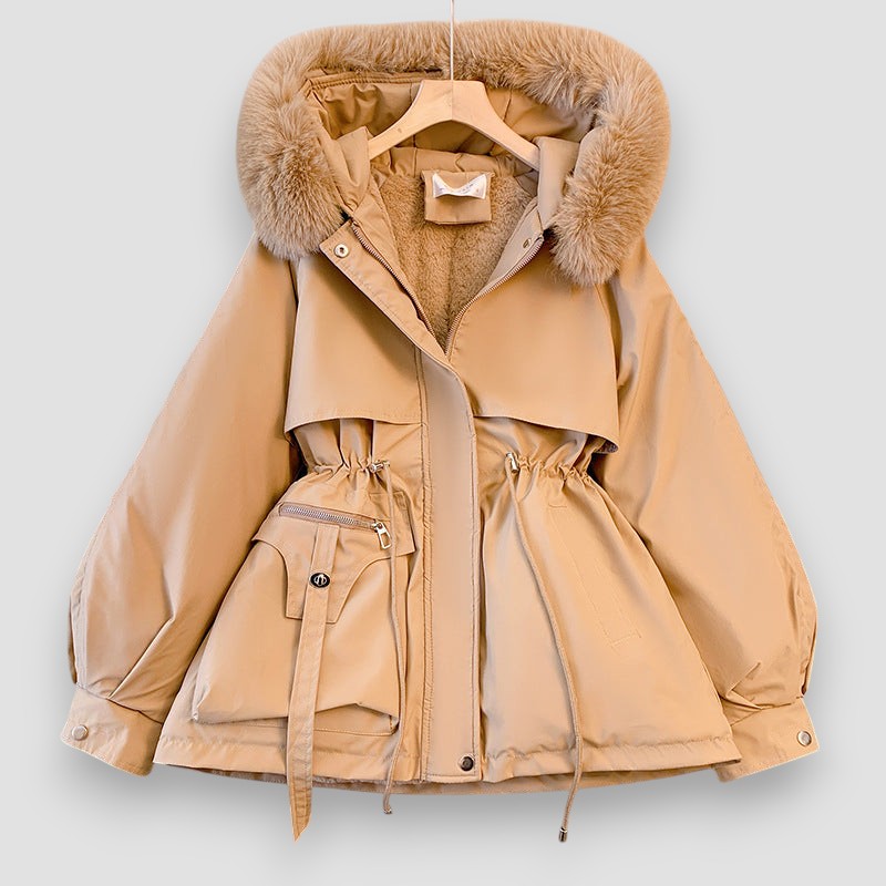 Isabella - Cappotto Invernale di Lusso con Colletto di Pelliccia