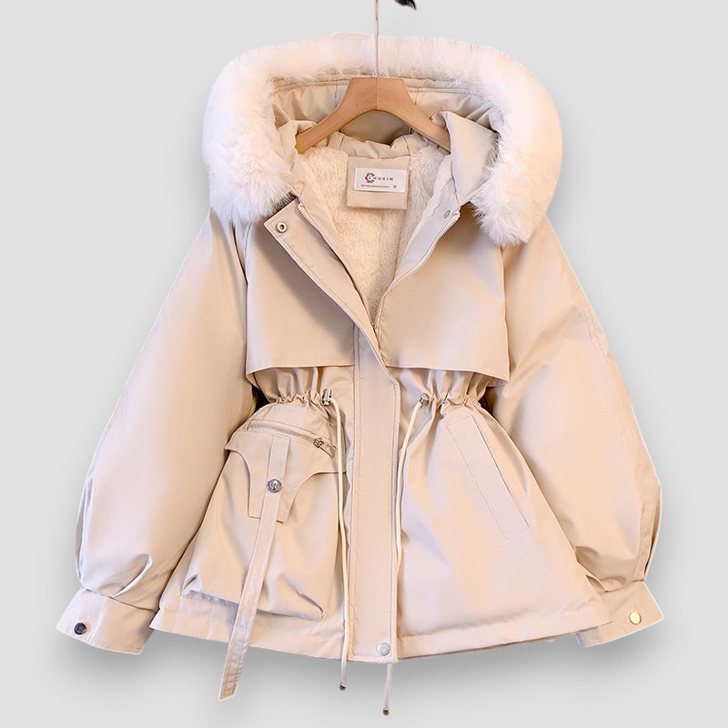 Isabella - Cappotto Invernale di Lusso con Colletto di Pelliccia