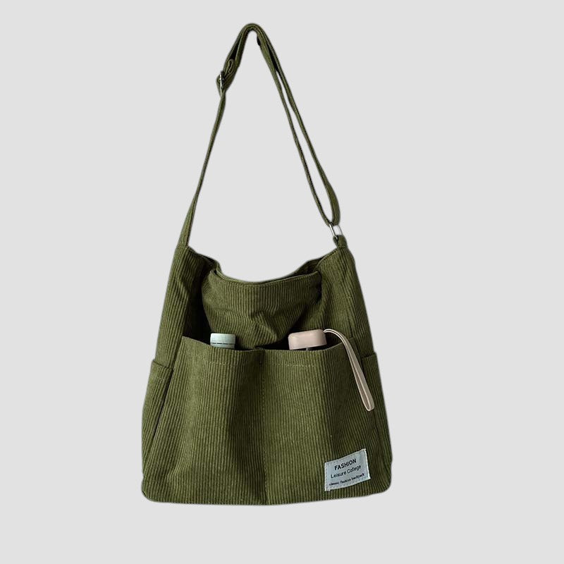 Sarina - Borsa a Spalla in Corduroy