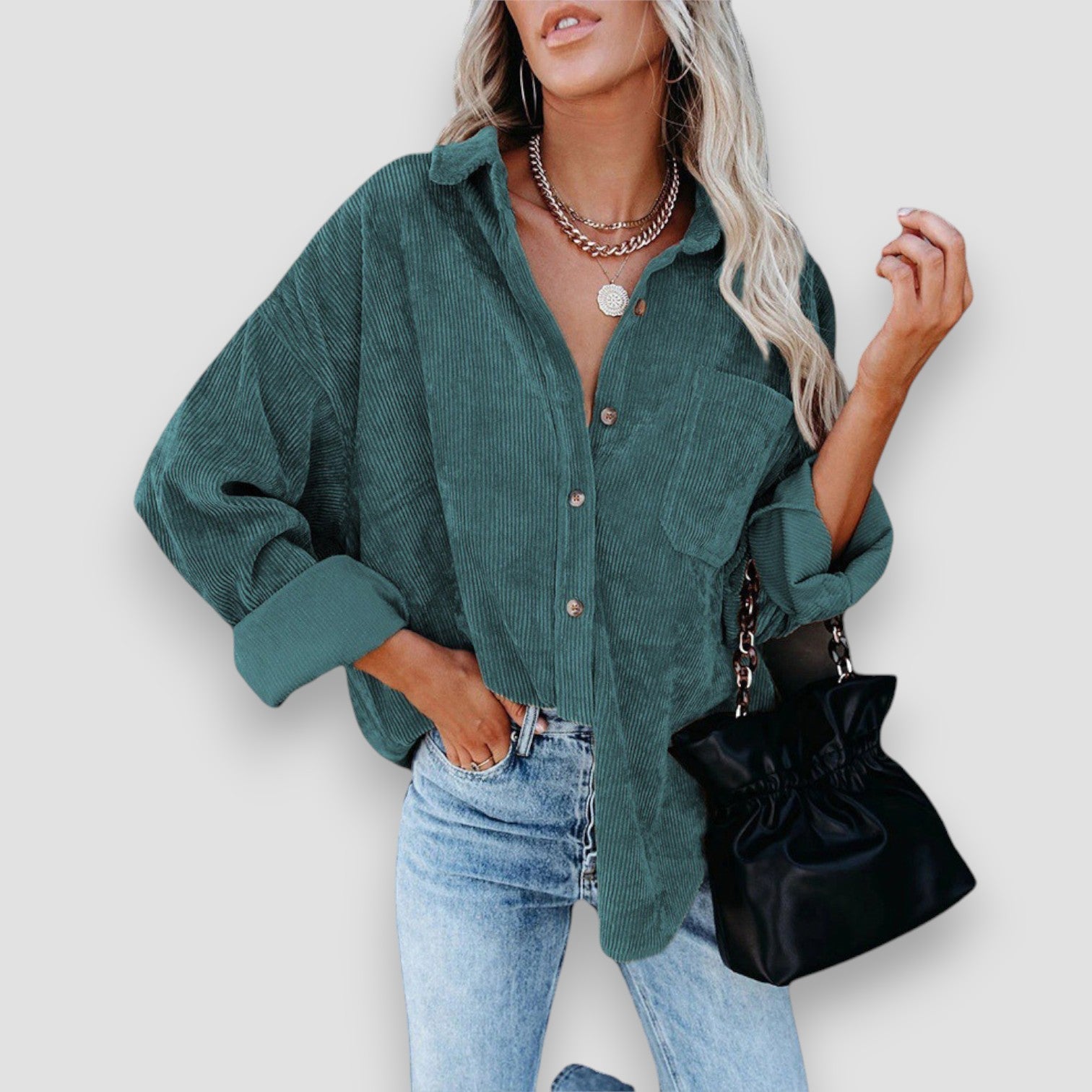 Chiara | Camicia in Velluto a Coste