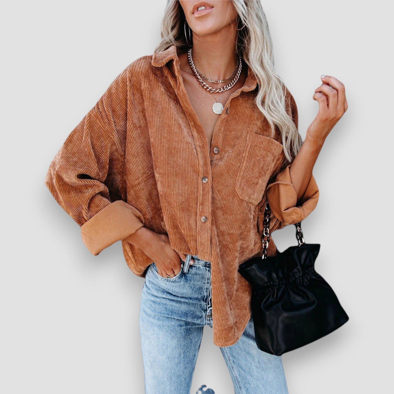 Chiara | Camicia in Velluto a Coste