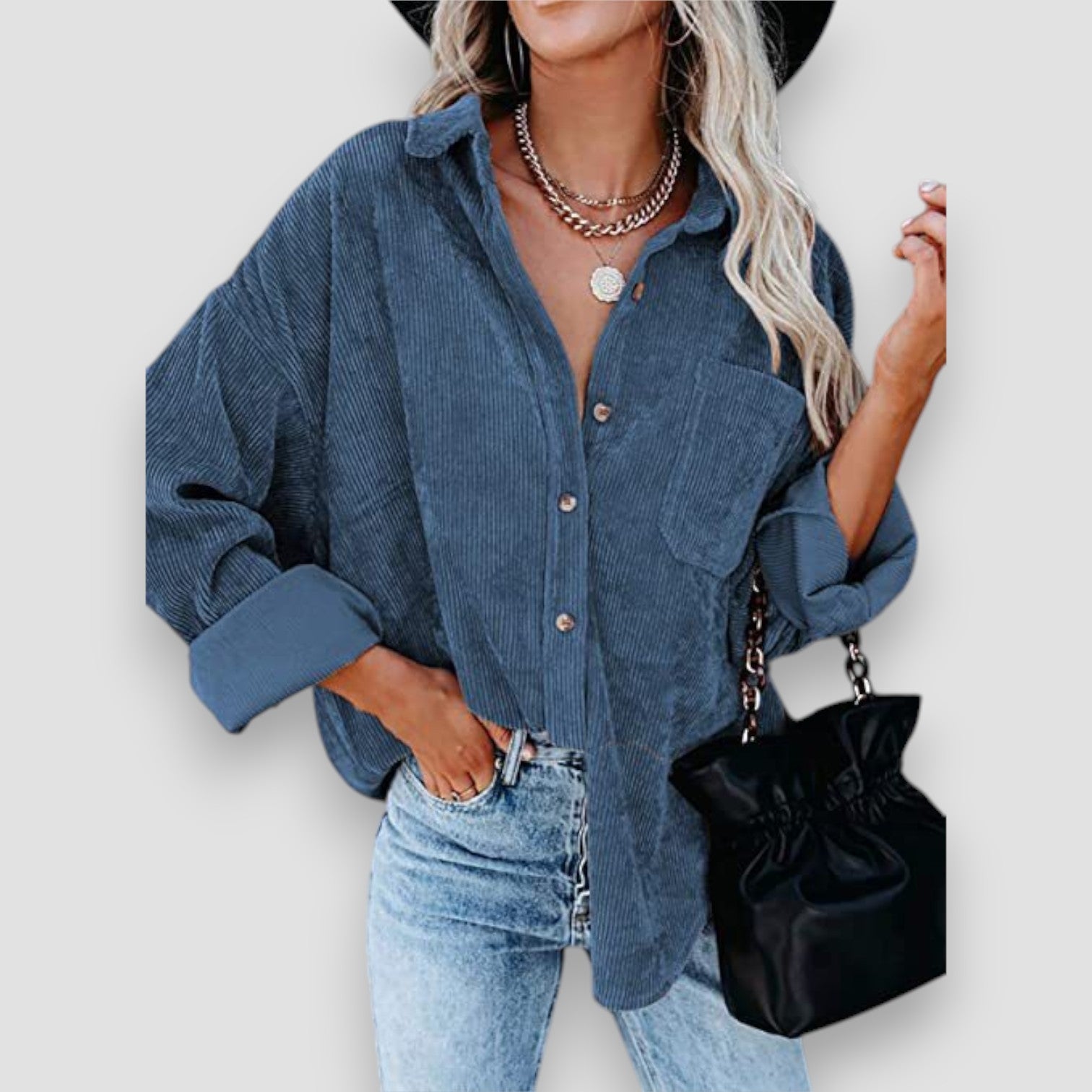 Chiara | Camicia in Velluto a Coste