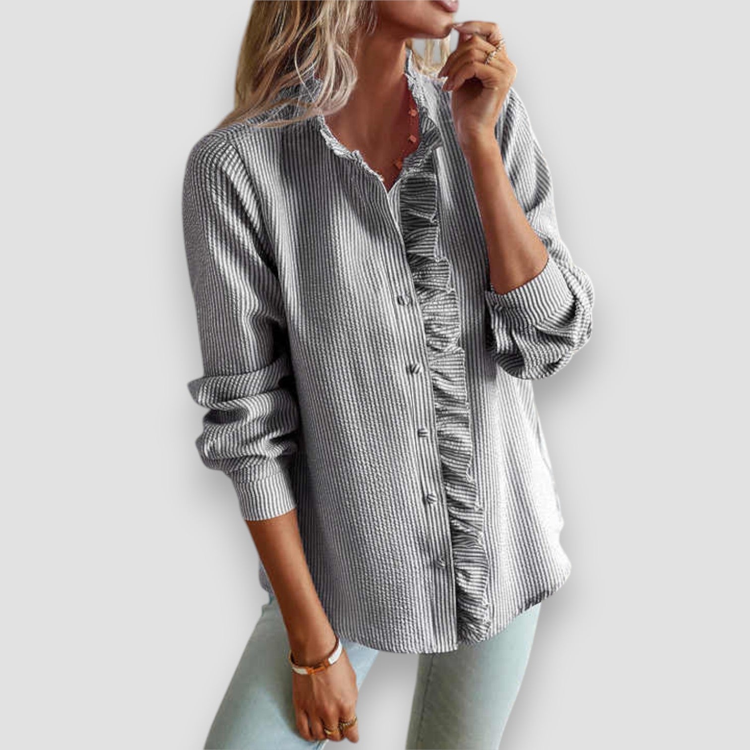 Aurora | Camicia Elegante con Volant