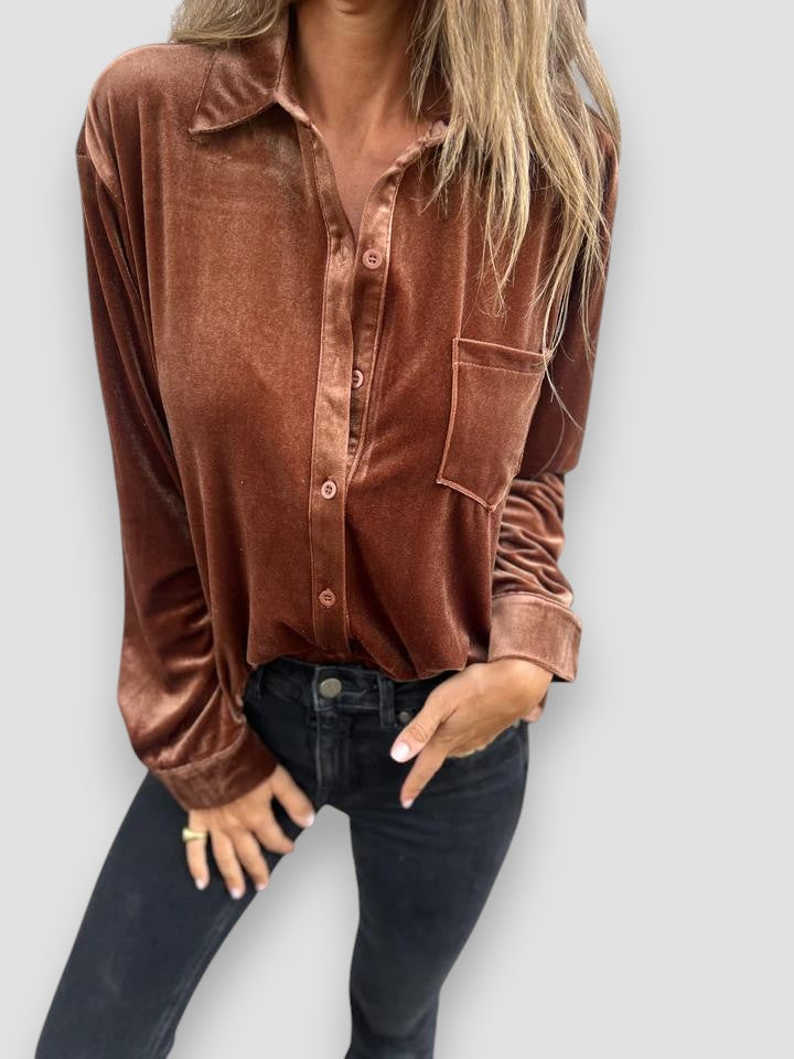 Catherine – Blusa in Velluto