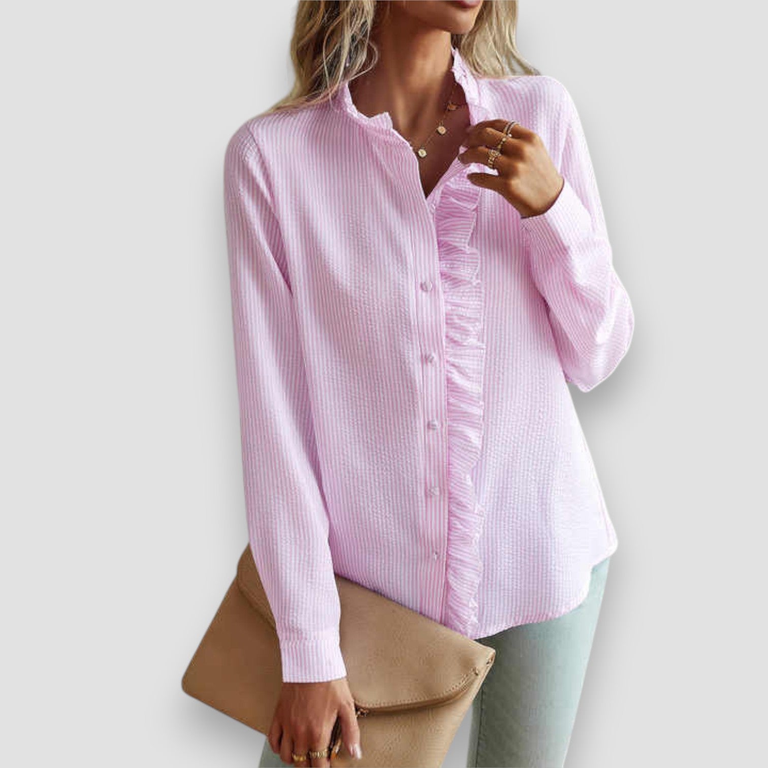 Aurora | Camicia Elegante con Volant