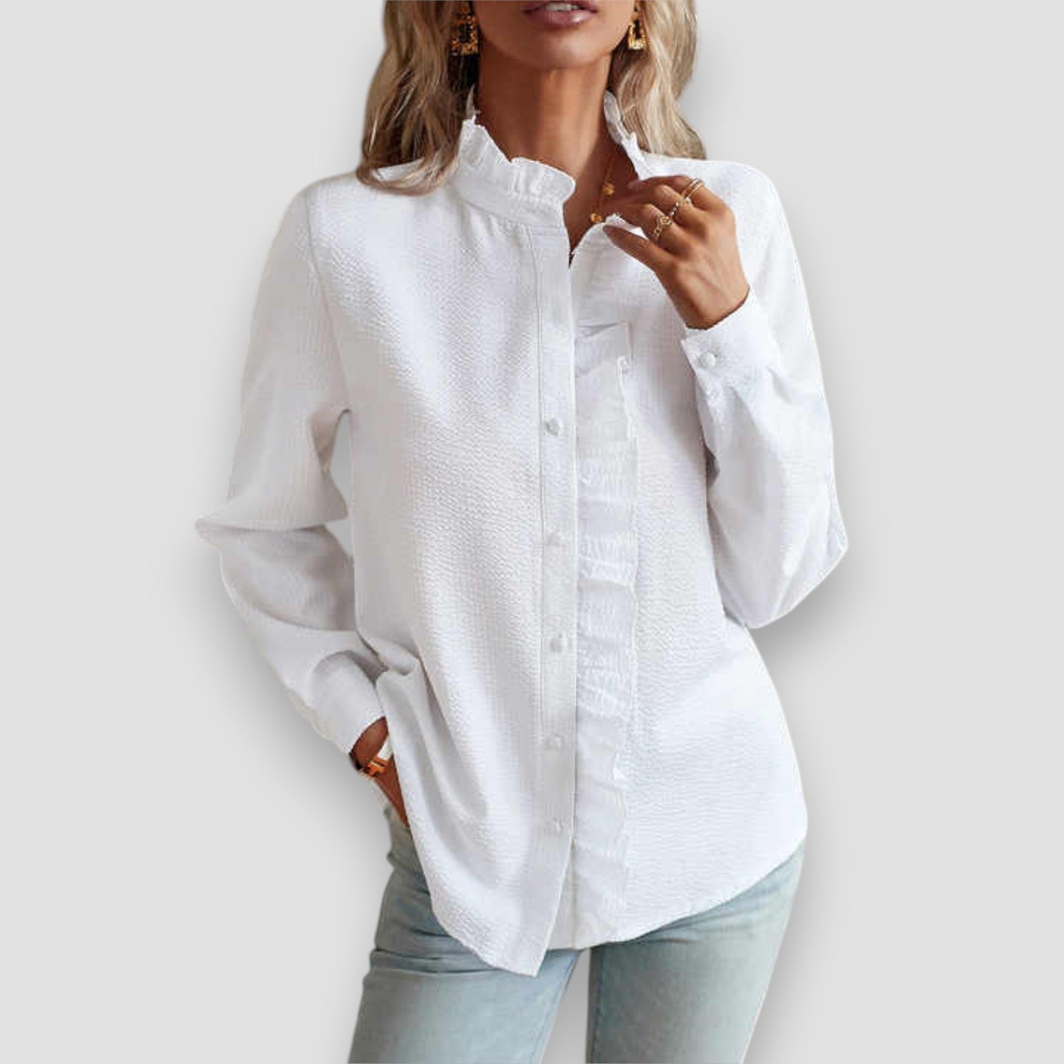 Aurora | Camicia Elegante con Volant